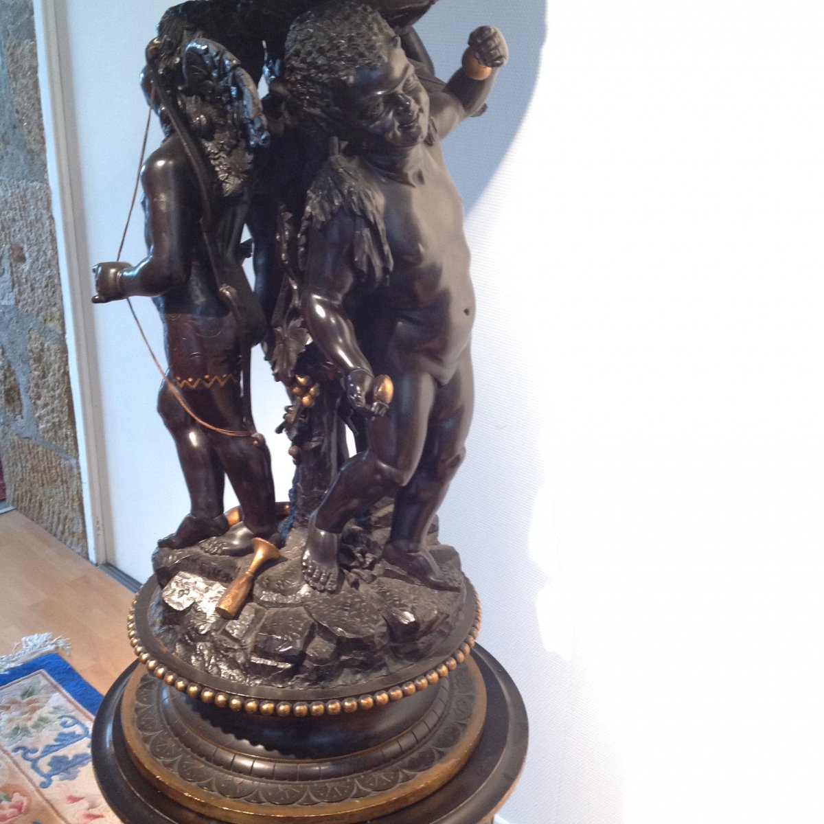 Important Vasque Carved Wood D Napoleon III-photo-3